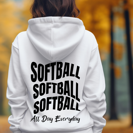 Softball Everyday, All Day Hoodie