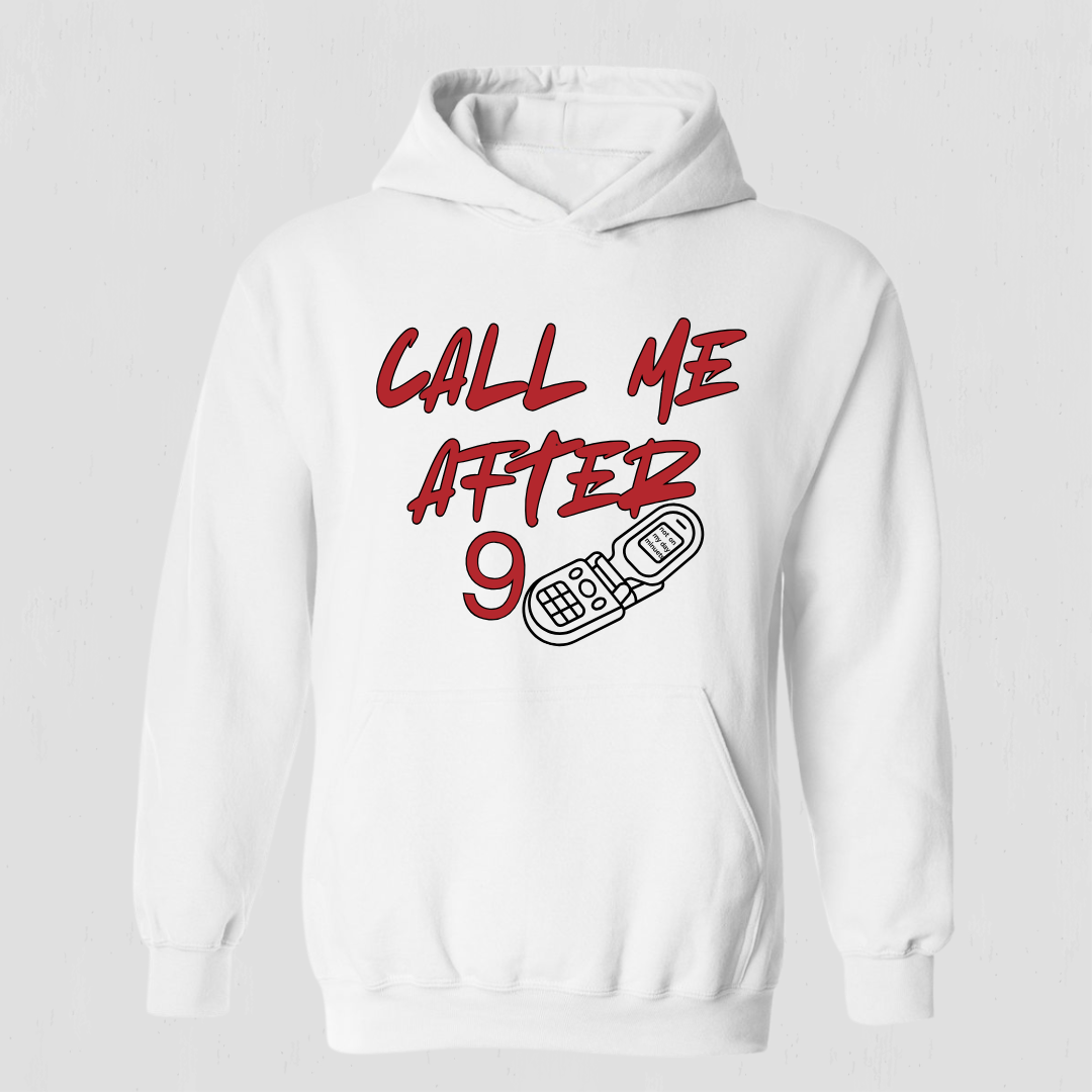 Funny Retro Hoodie – Call Me After Nine