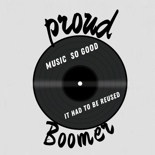 Retro Vinyl Record Hoodie – Proud Boomer
