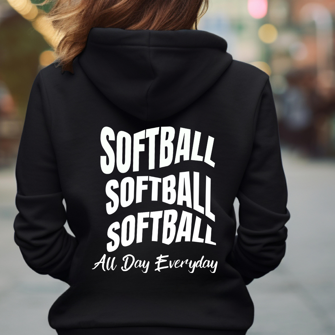 Softball Everyday, All Day Hoodie