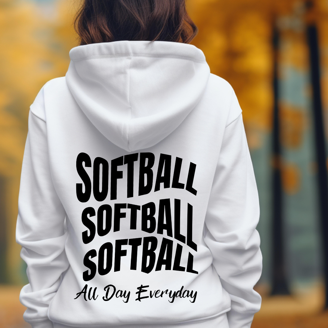 Softball Everyday, All Day Hoodie