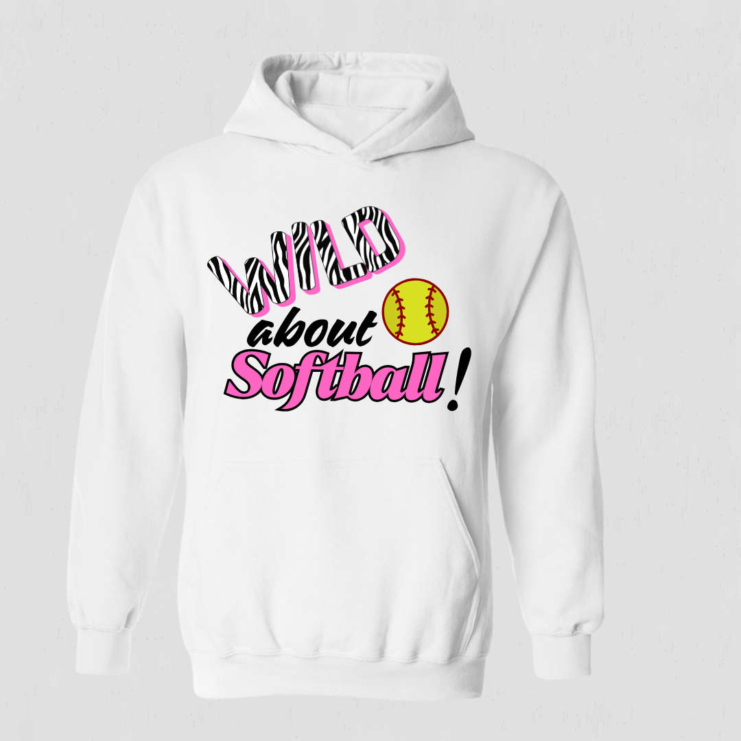Wild About Softball Hoodie