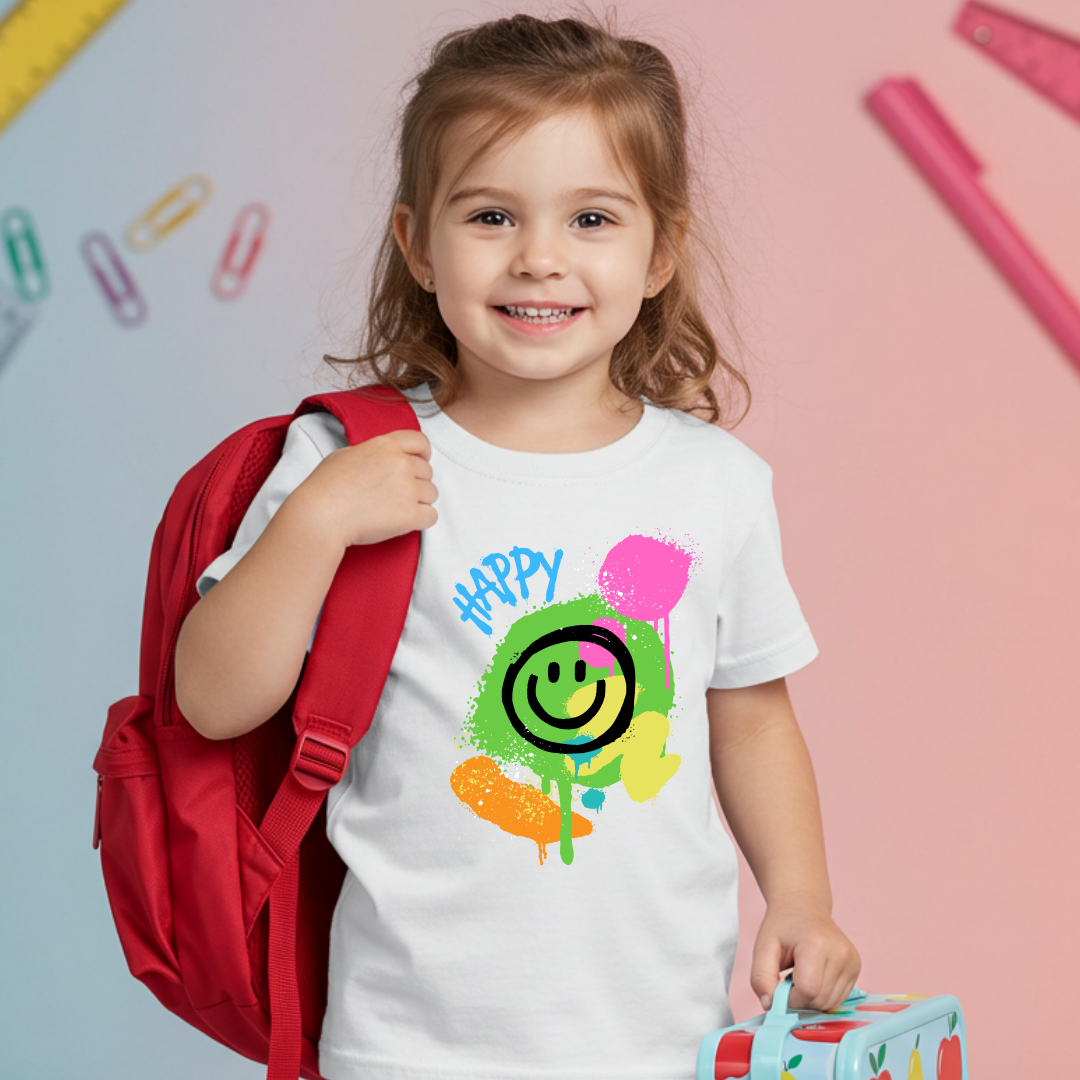 Happy Smiley Face with bright colors