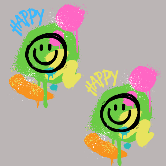 Happy Smiley Face with bright colors