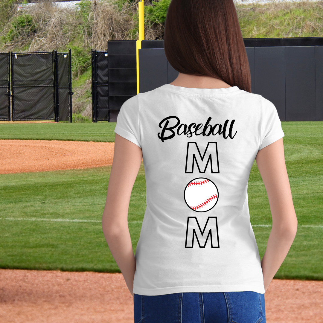 Baseball Mom T-shirt can be customized