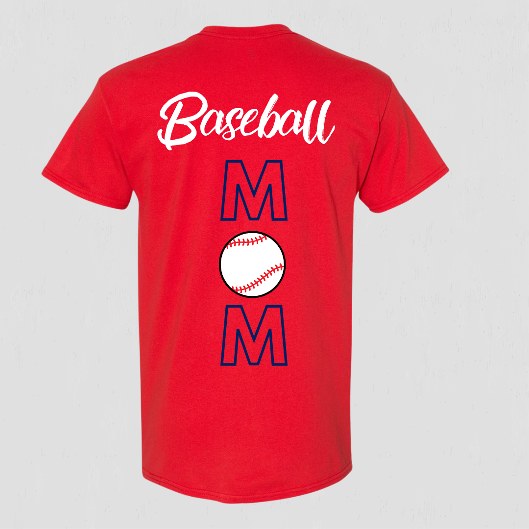 Baseball Mom T-shirt can be customized