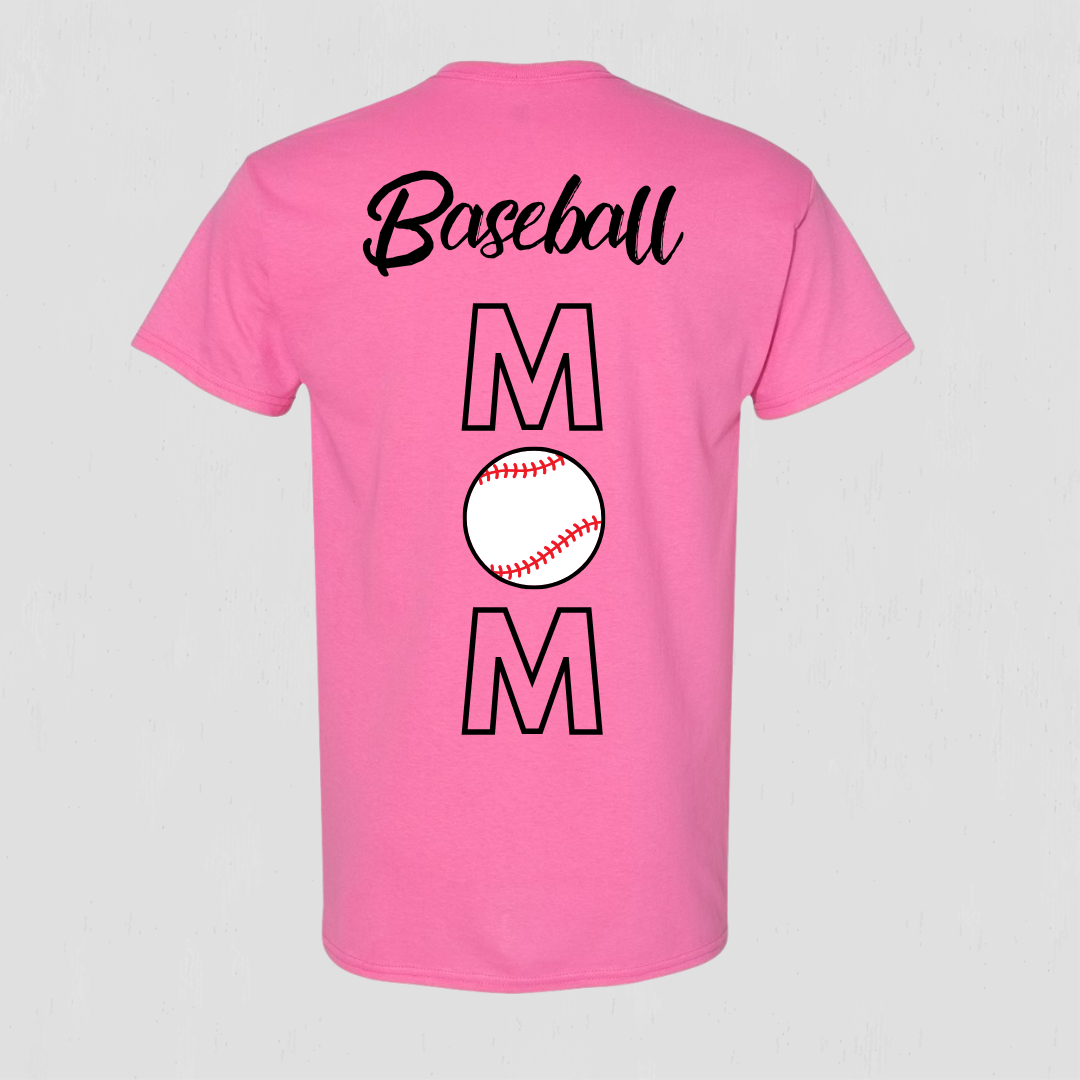 Baseball Mom T-shirt can be customized