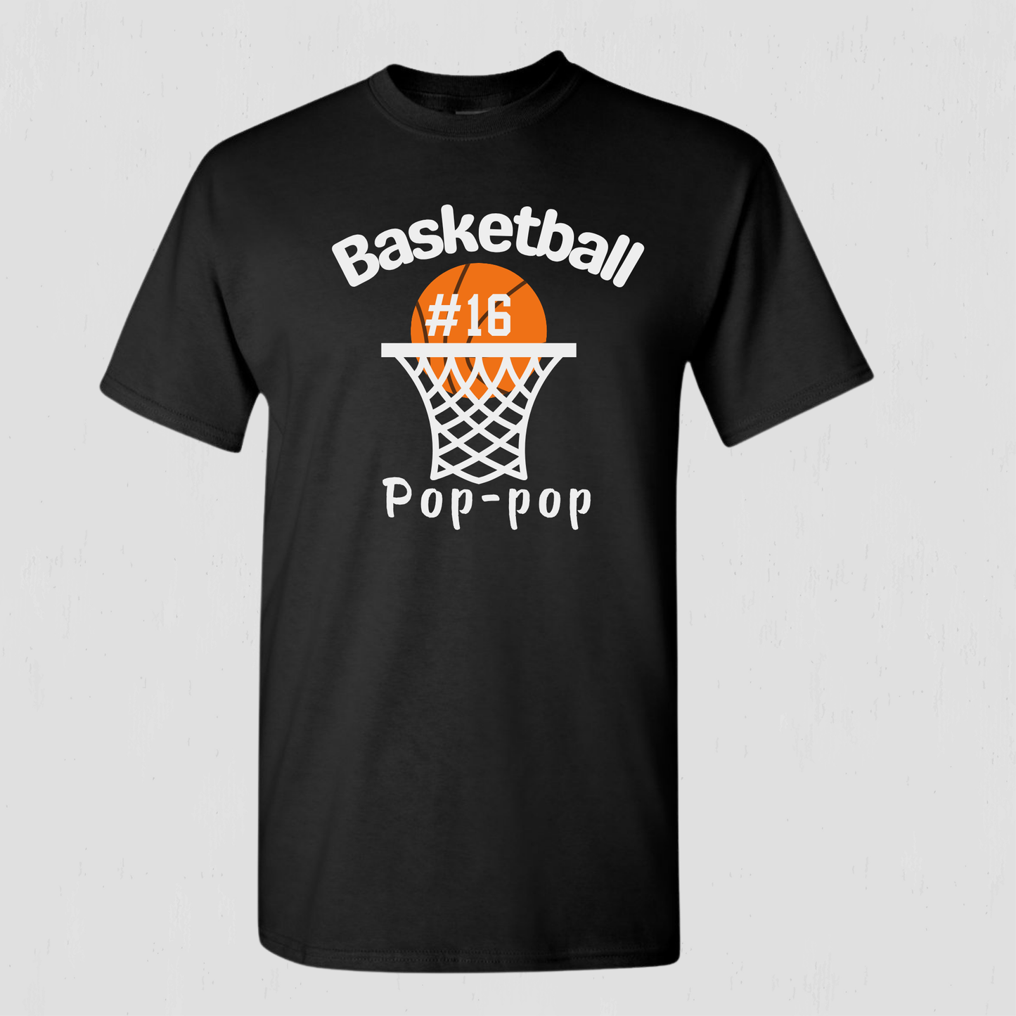 Grandpa, Granddad, Pop-pop, Poppy Basketball T-shirt