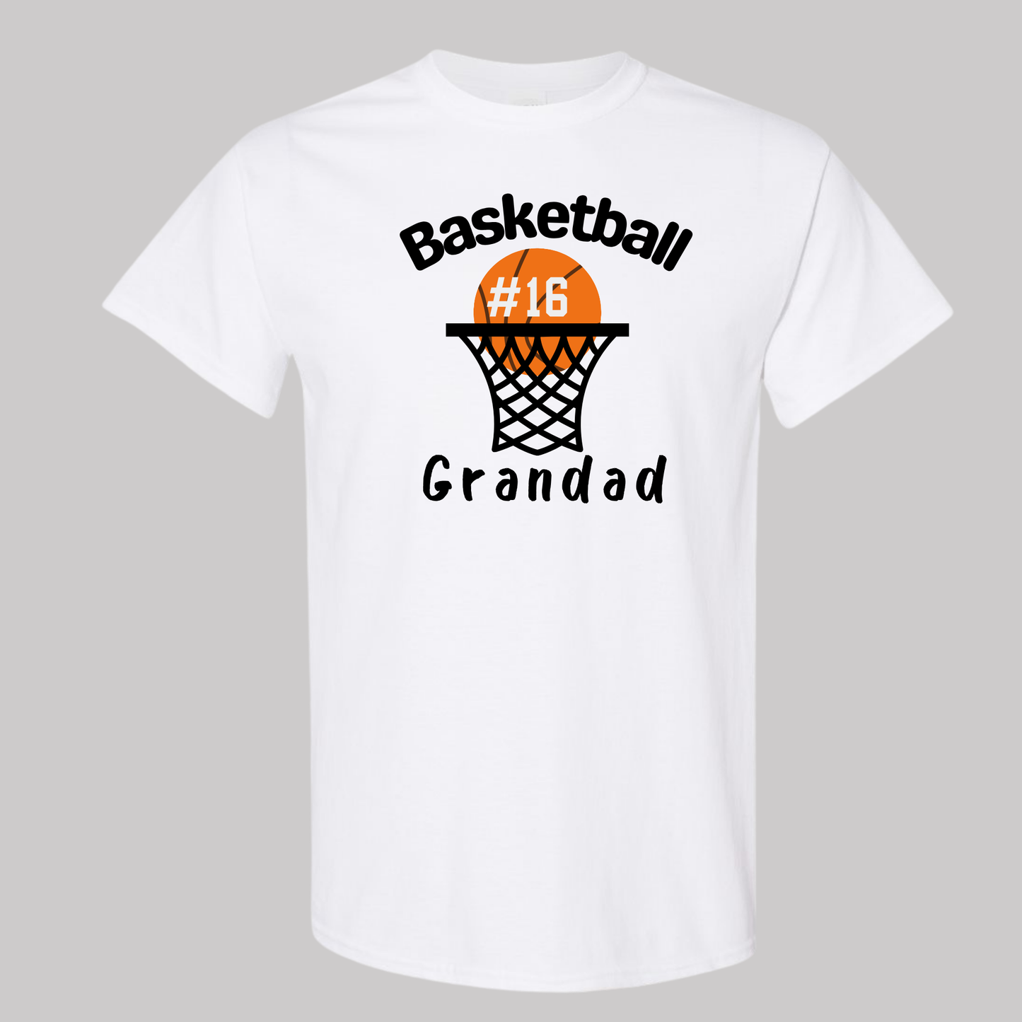 Grandpa, Granddad, Pop-pop, Poppy Basketball T-shirt