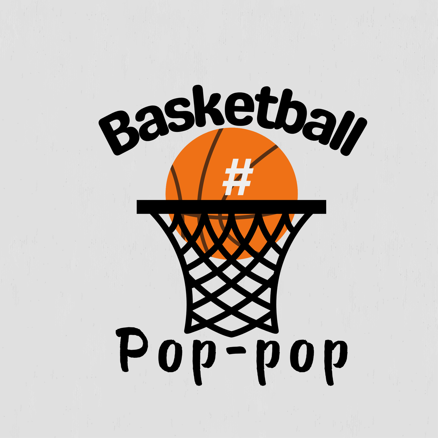 Grandpa, Granddad, Pop-pop, Poppy Basketball T-shirt
