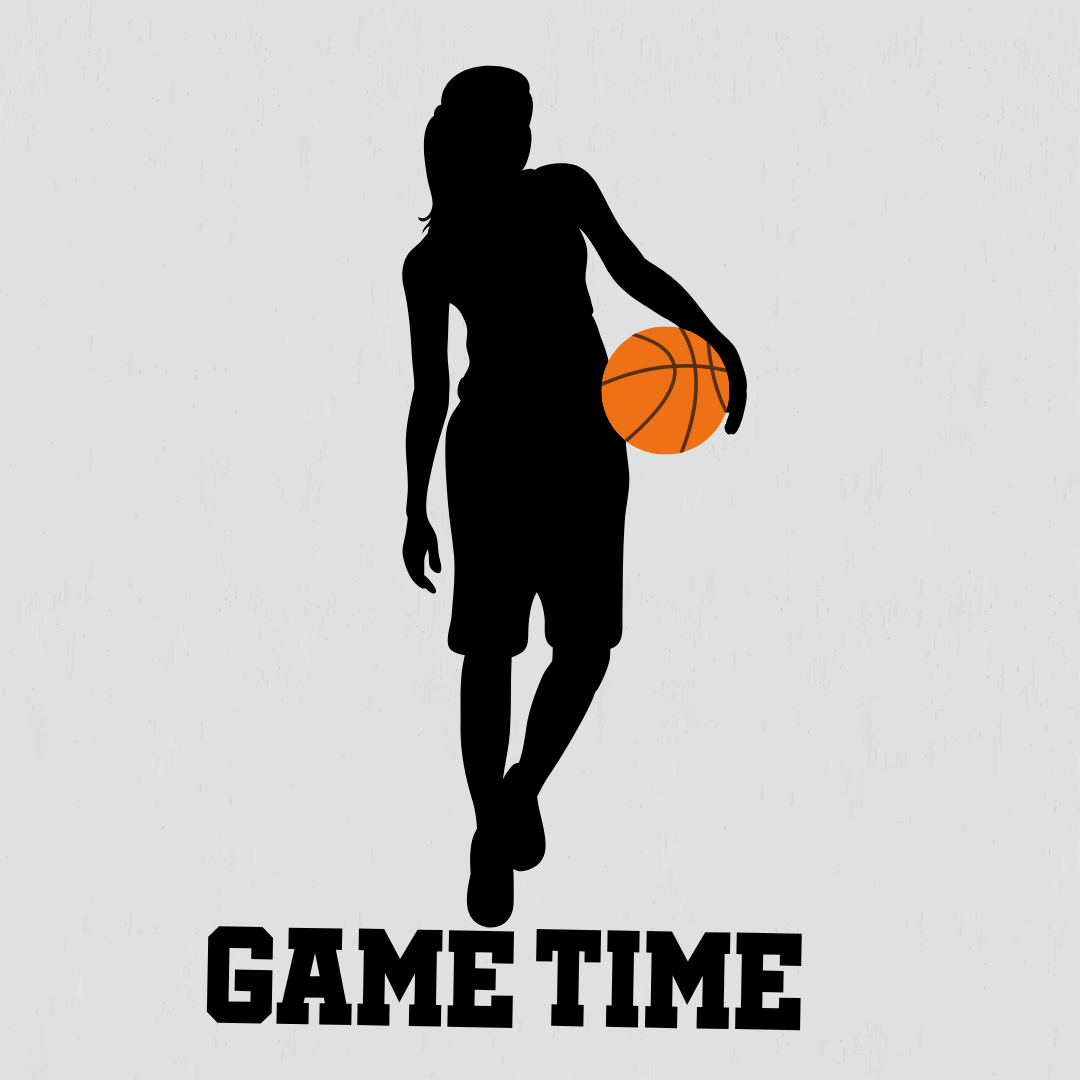 Game-time Basketball T-shirt Girls