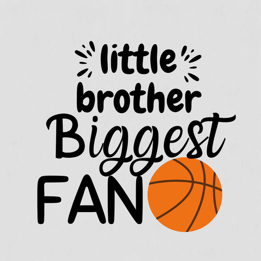 Custom Little Brother, Biggest Fan Basketball Hoodie