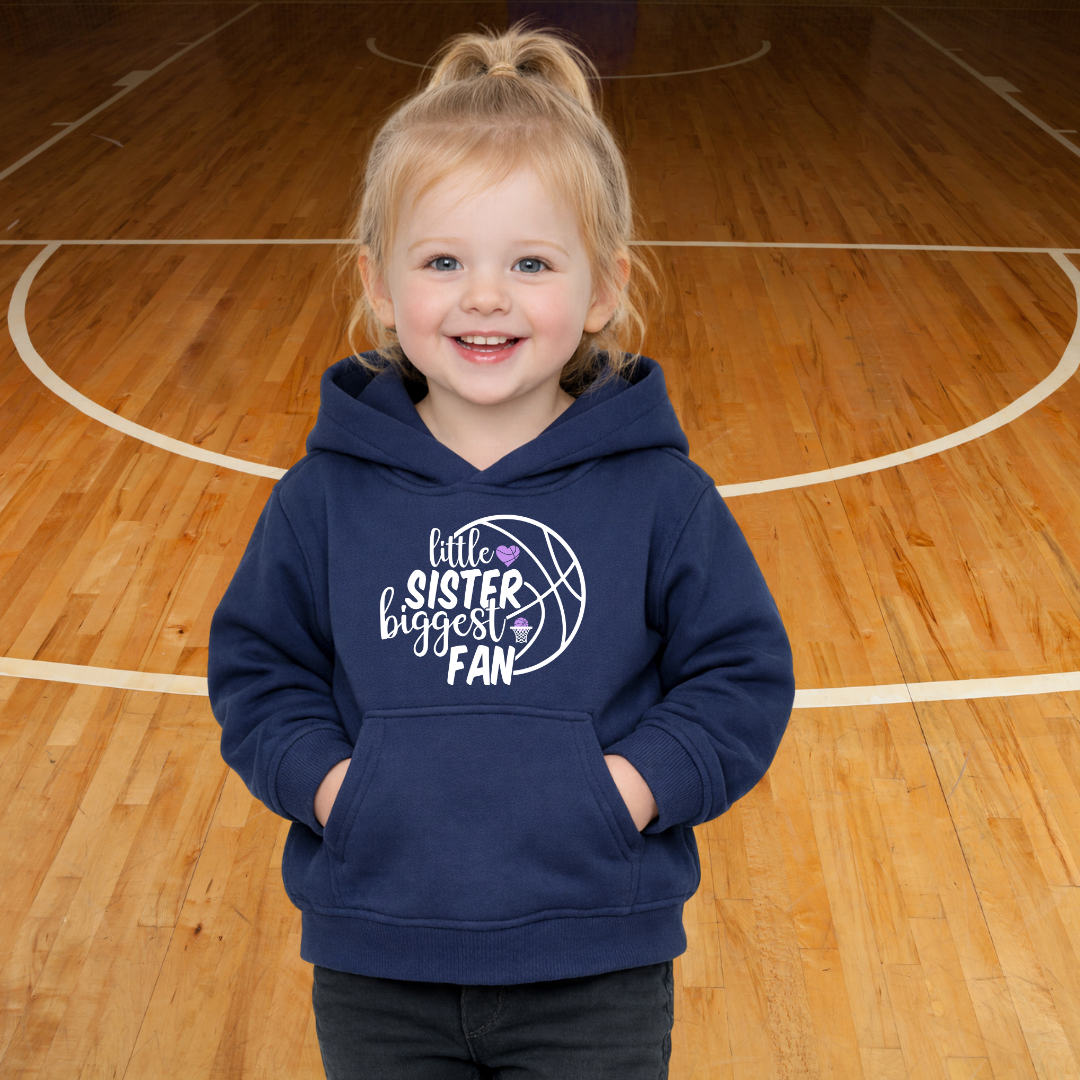 Customized Little Sister Basketball Hoodie