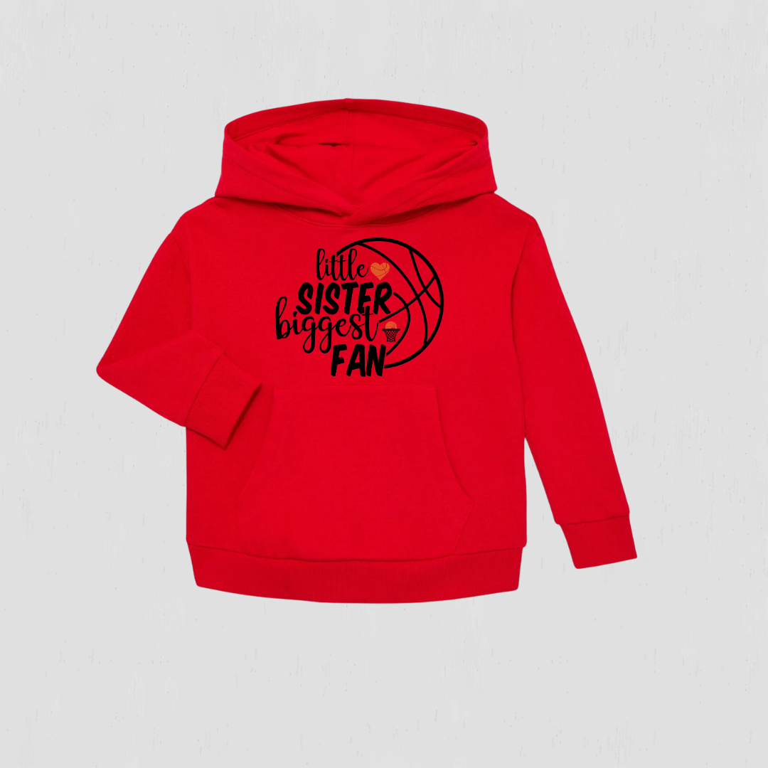 Customized Little Sister Basketball Hoodie