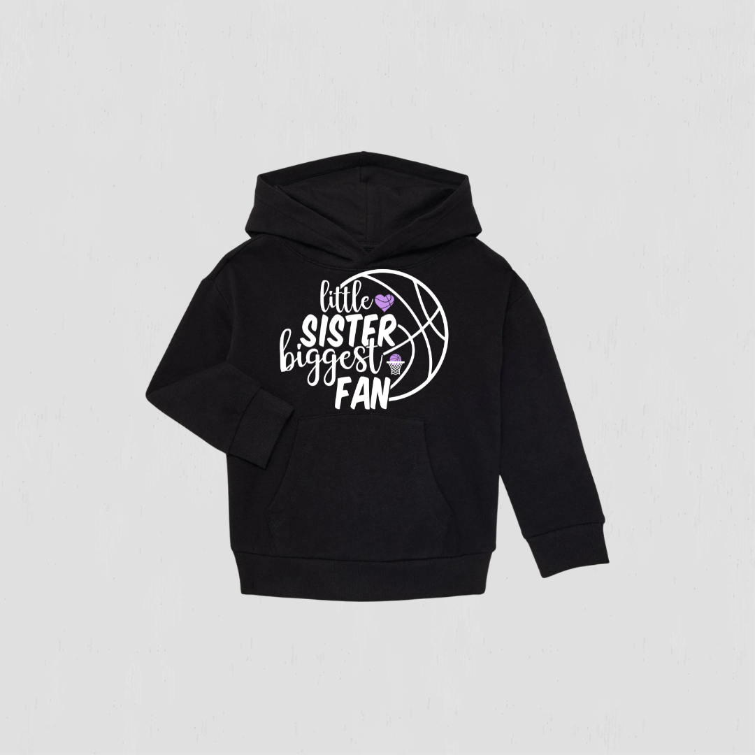 Customized Little Sister Basketball Hoodie