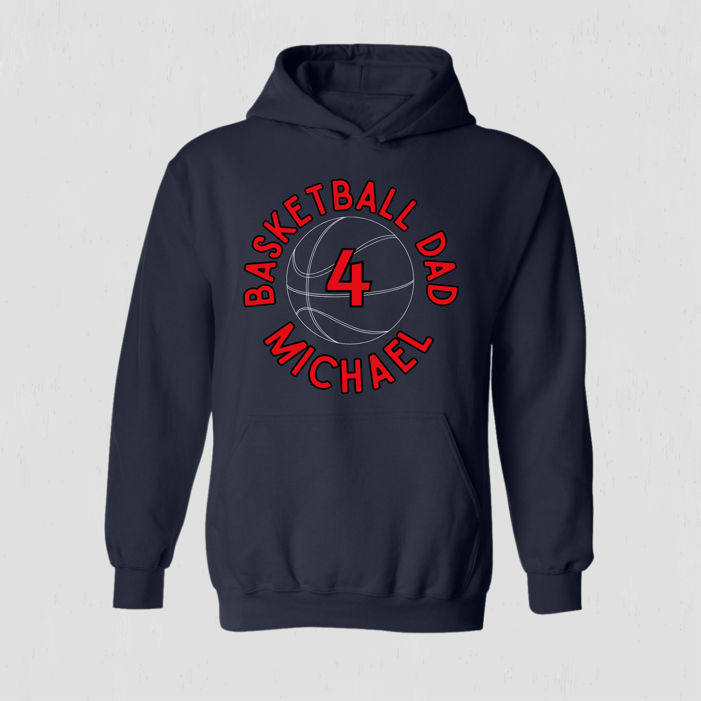 Dad Basketball Custom Hoodie