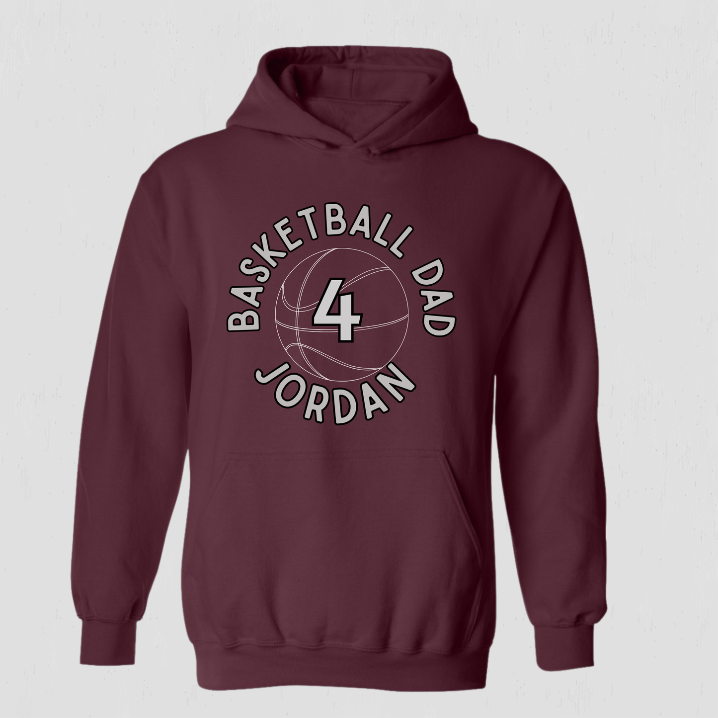 Dad Basketball Custom Hoodie