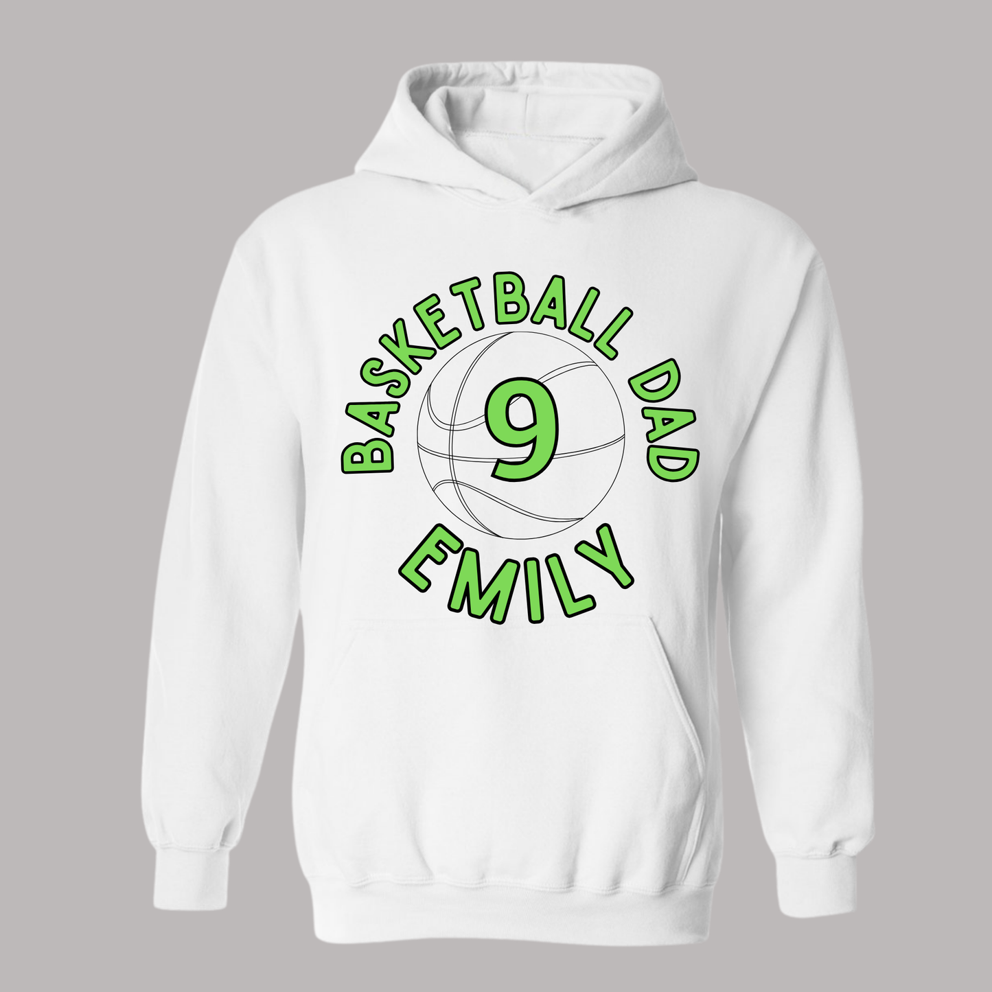 Dad Basketball Custom Hoodie
