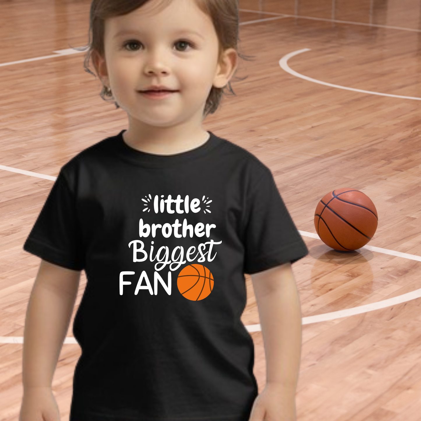 Little Brother Basketball T-shirt for toddlers