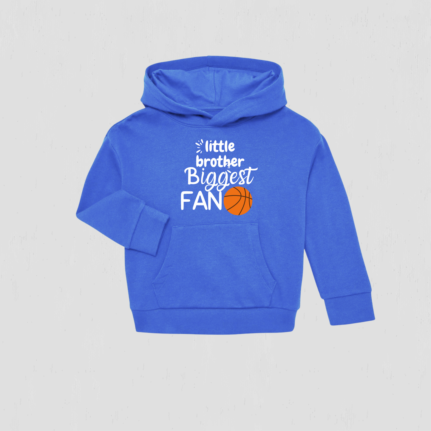 Custom Little Brother, Biggest Fan Basketball Hoodie
