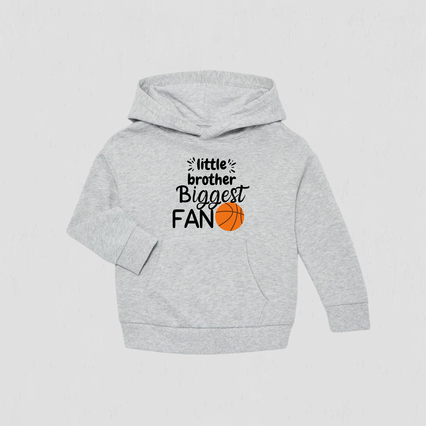 Custom Little Brother, Biggest Fan Basketball Hoodie