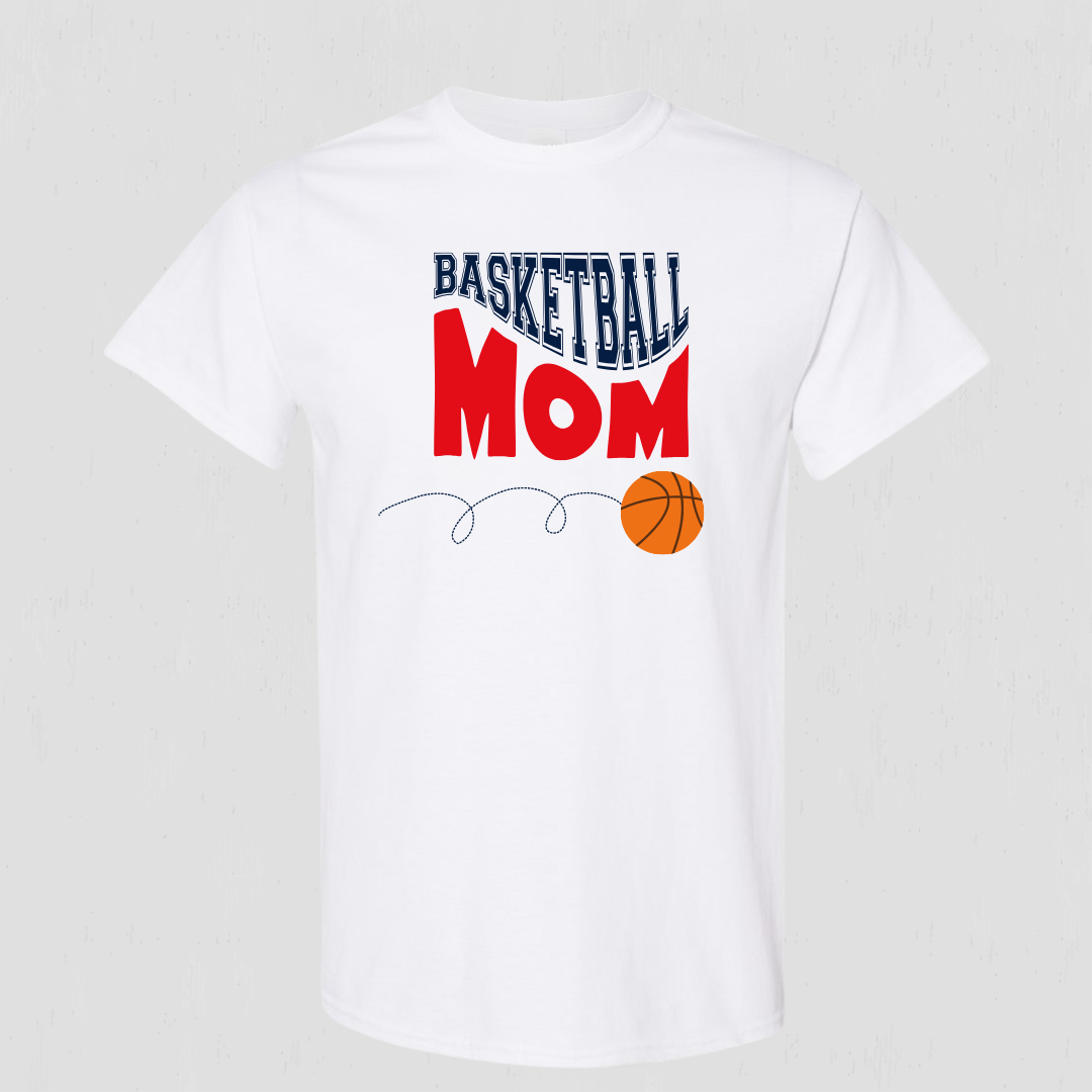 Customized Mom Basketball T-shirt