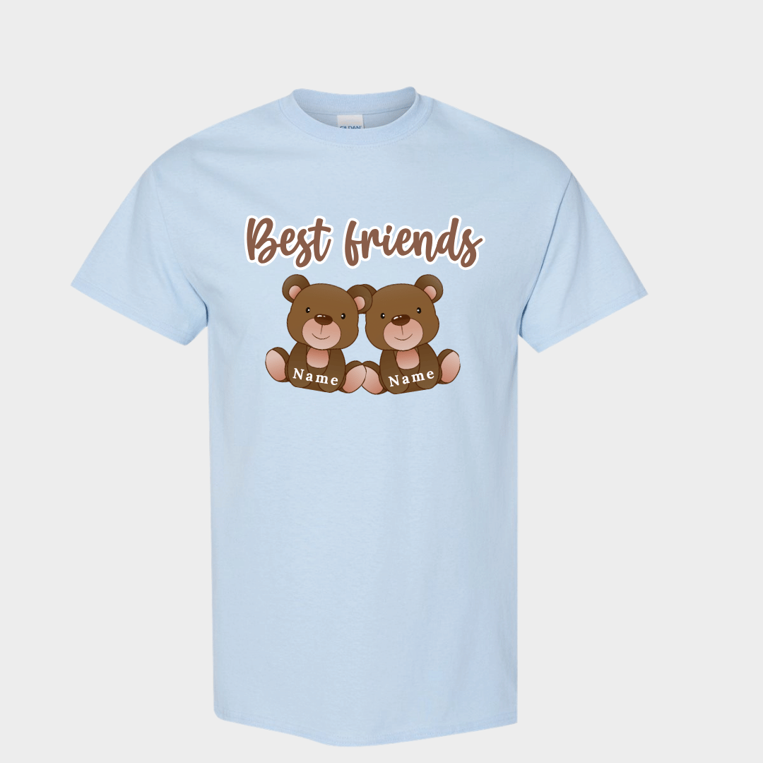 Personalized Best Friends Teddy Bear T-Shirt