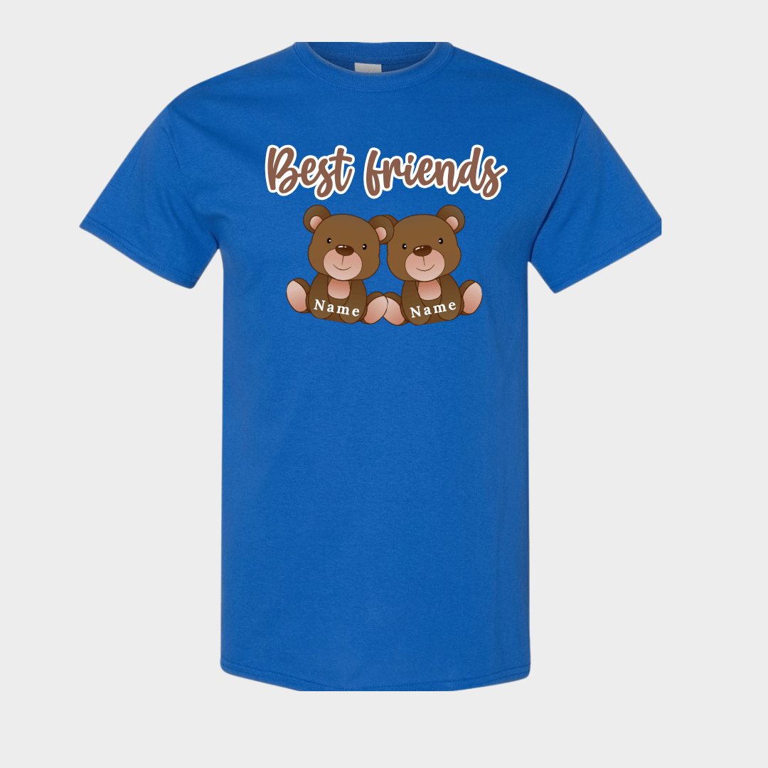 Personalized Best Friends Teddy Bear T-Shirt