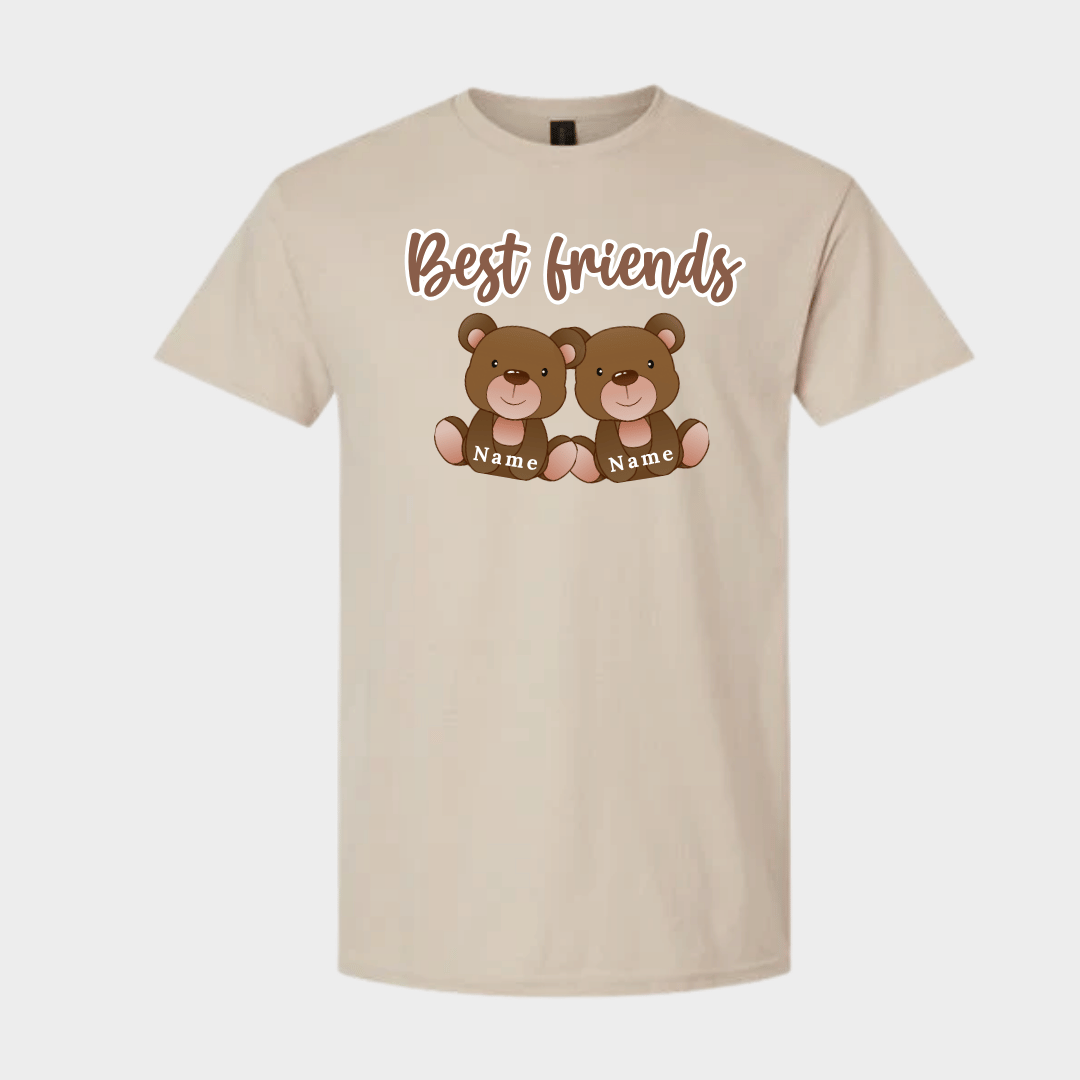Personalized Best Friends Teddy Bear T-Shirt