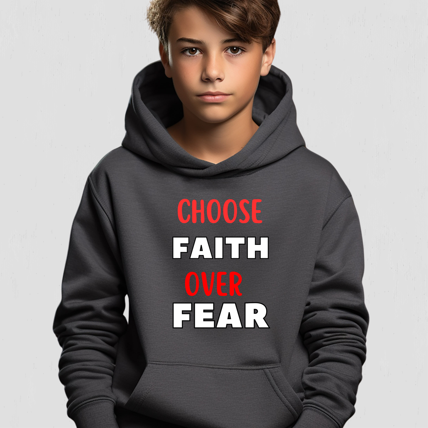 Faith over Fear Hoodie for the Youth