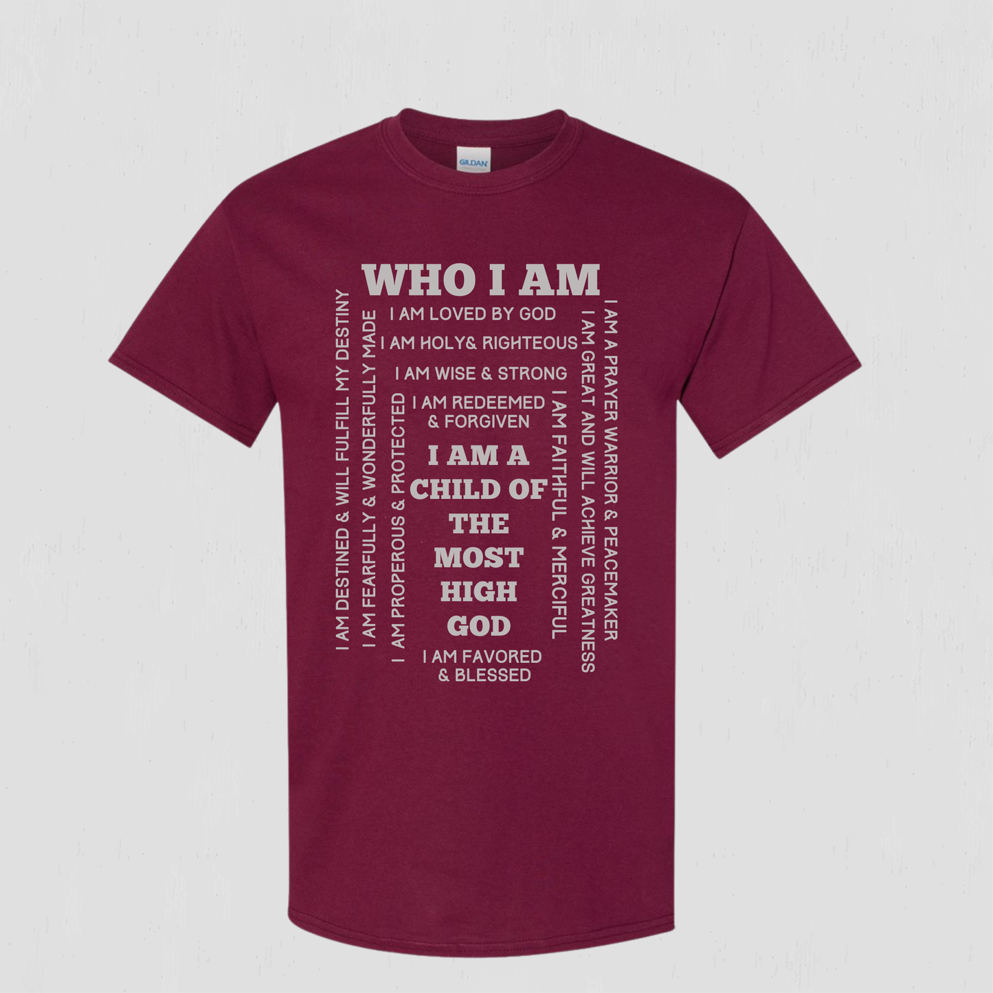 Comfort You Can Feel While Remembering who you are in Christ T-shirt