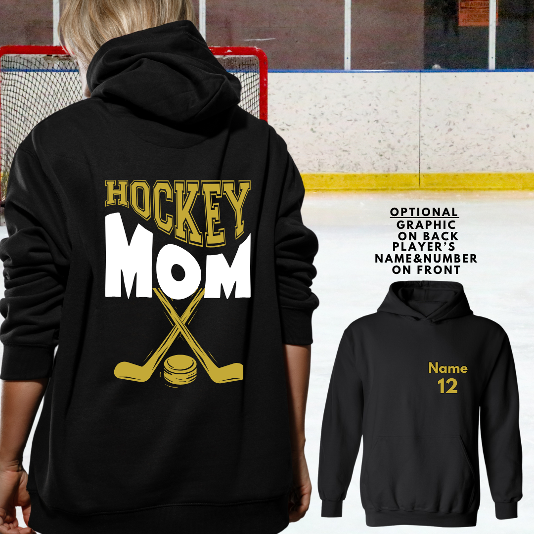 Hockey Rank, Hockey Mom, Ice Hockey Hoodie