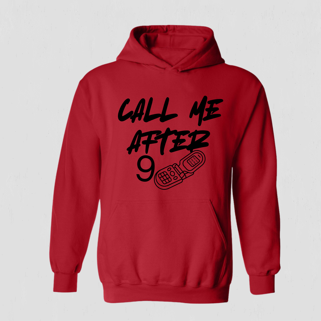 Funny Retro Hoodie – Call Me After Nine