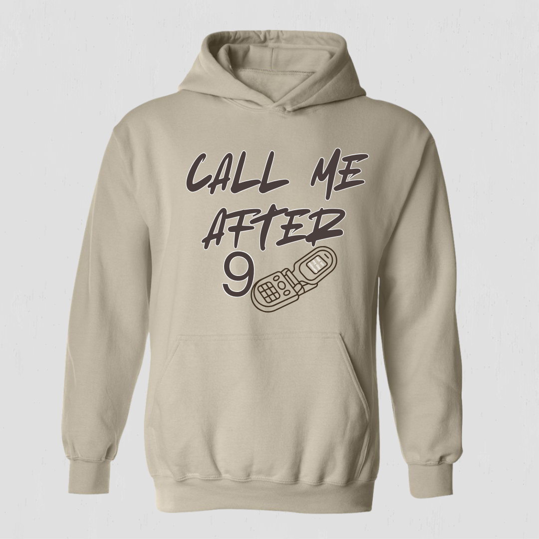 Funny Retro Hoodie – Call Me After Nine