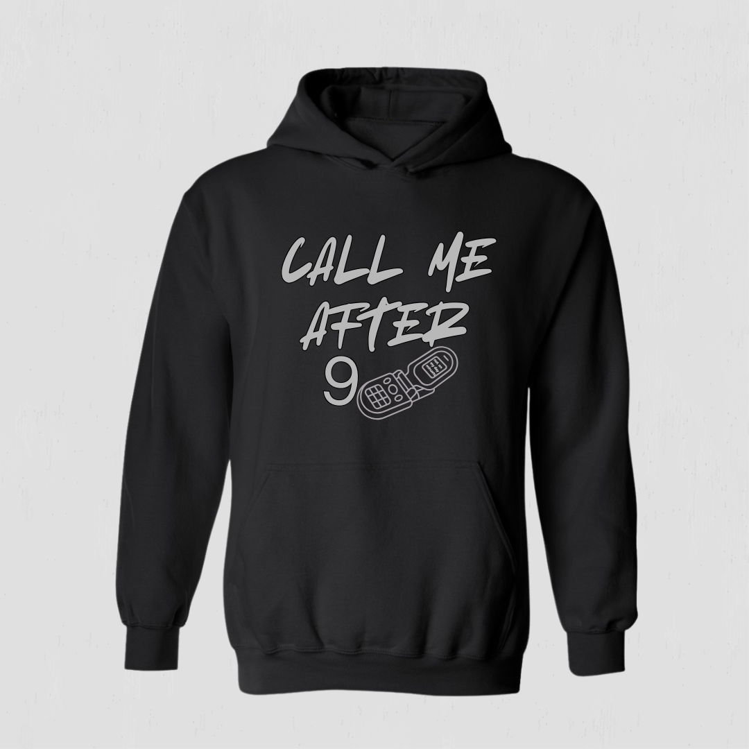 Funny Retro Hoodie – Call Me After Nine