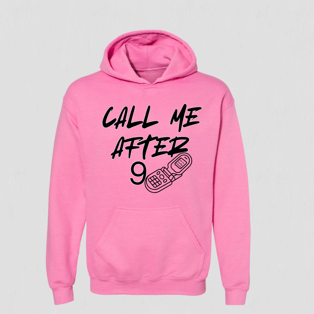 Funny Retro Hoodie – Call Me After Nine