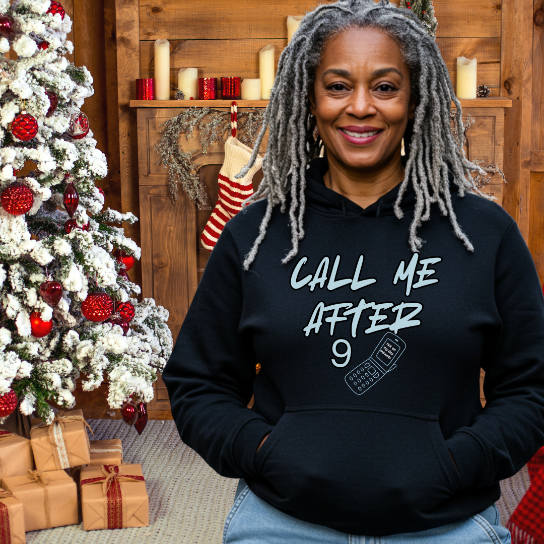 Funny Retro Hoodie – Call Me After Nine