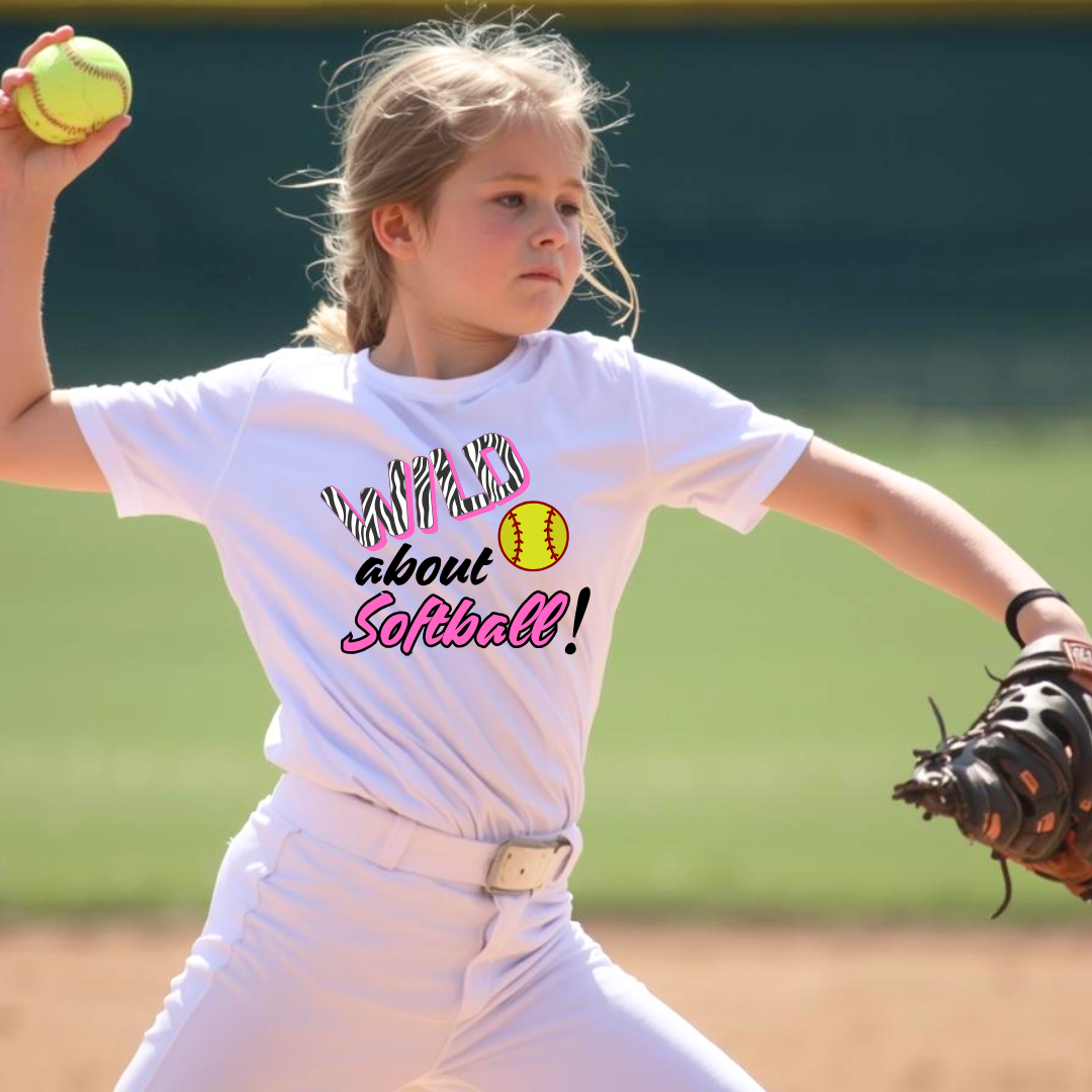 Wild About Softball T-shirt for Youth