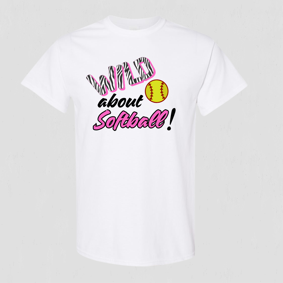 Wild About Softball T-shirt for Youth