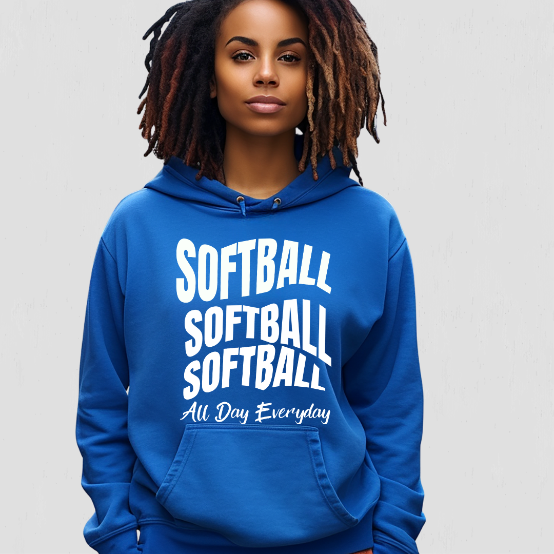 Softball Everyday, All Day Hoodie