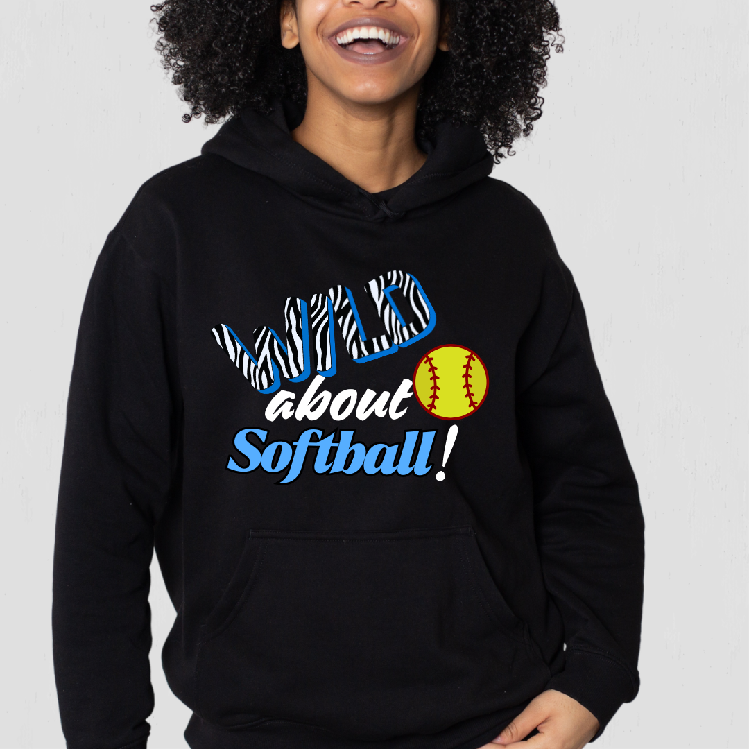 Wild About Softball Hoodie