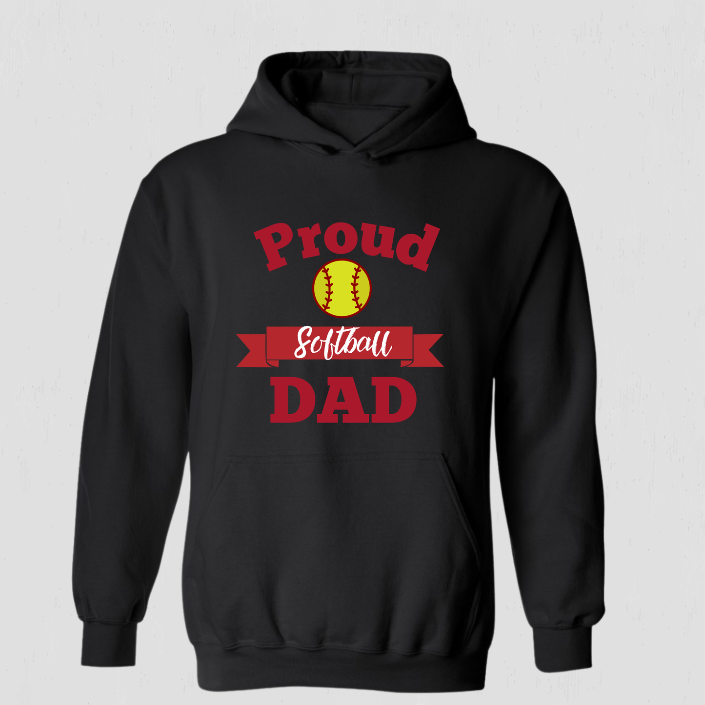 Proud Dad Softball  Hoodie