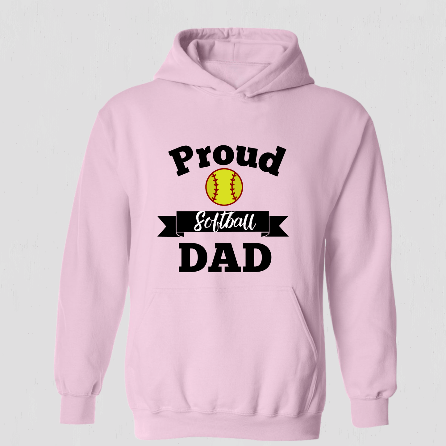 Proud Dad Softball  Hoodie