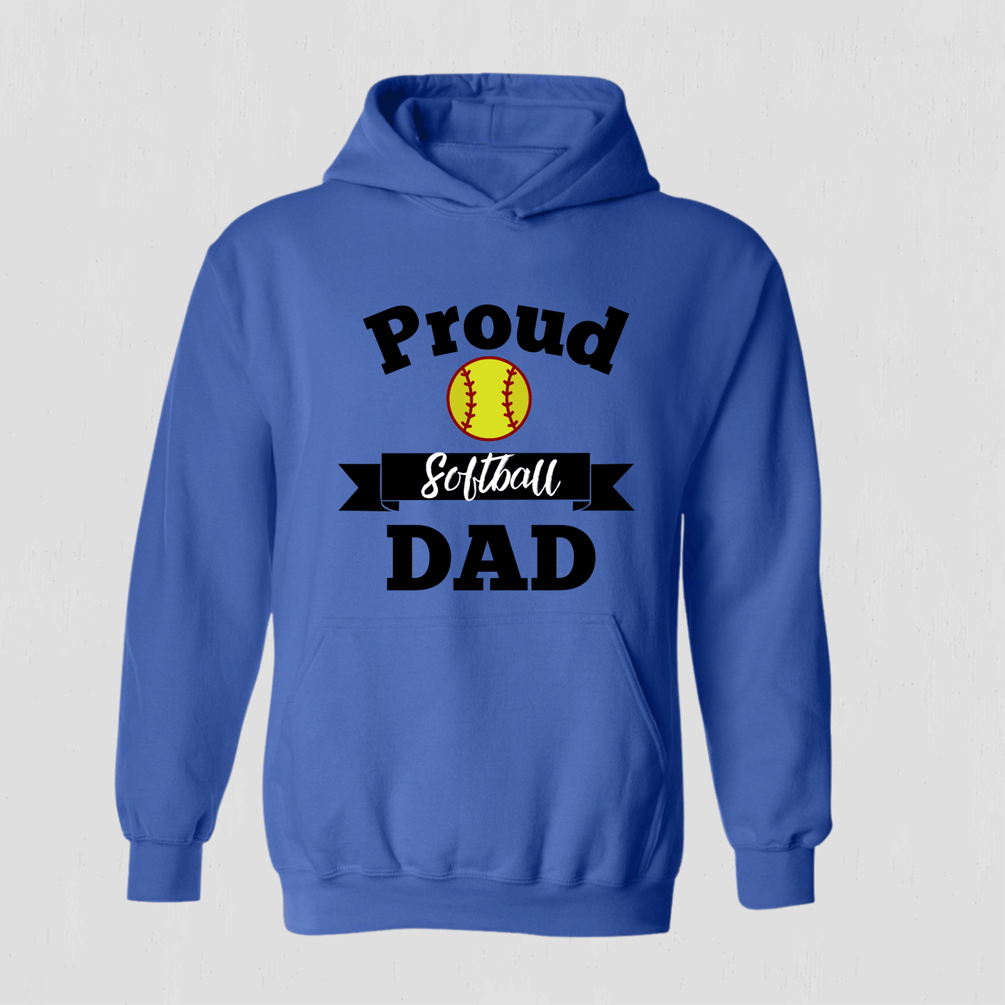 Proud Dad Softball  Hoodie