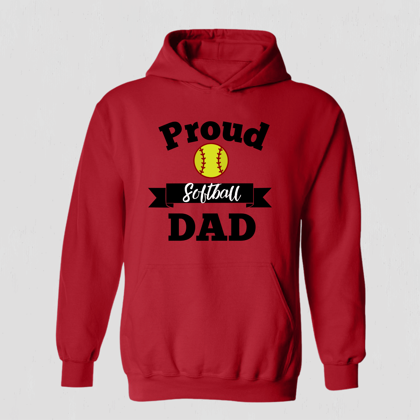 Proud Dad Softball  Hoodie