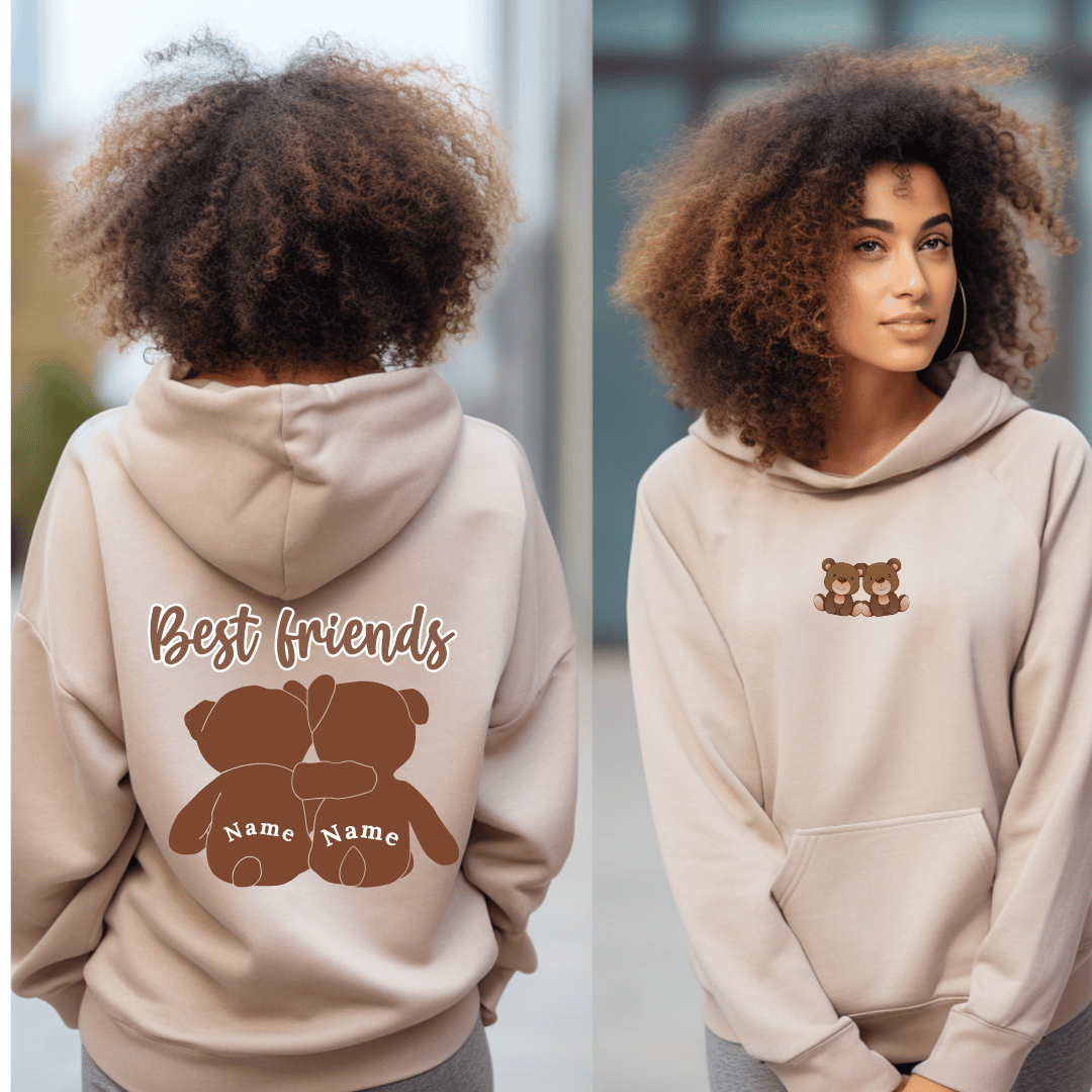 Customized Best Friends Hoodie Gift for Tweens Teenage Best Friends