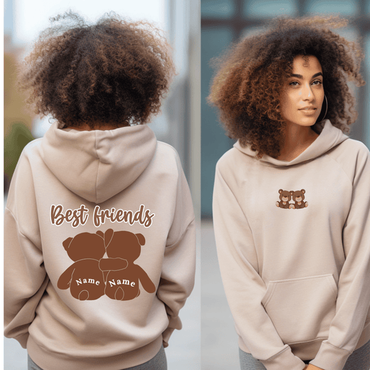 Customized Best Friends Hoodie Gift for Tweens Teenage Best Friends