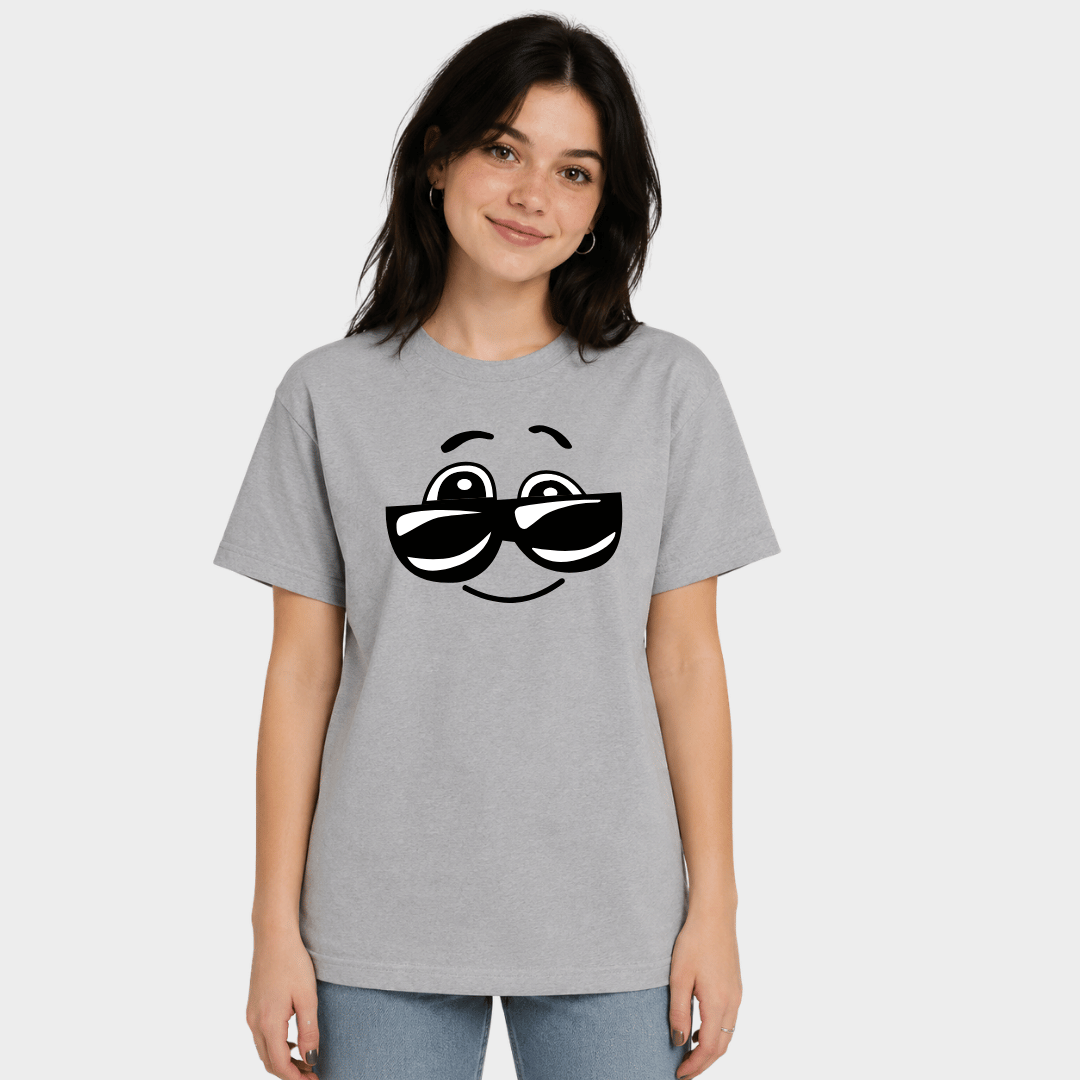 Fun Happy Face Sunglasses Graphic Tee for Kids