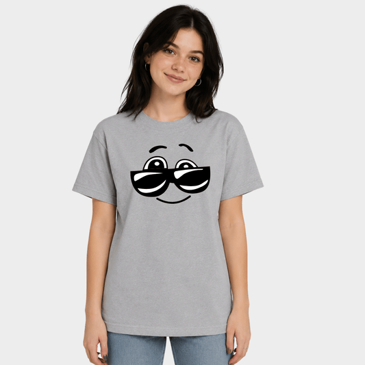 Fun Happy Face Sunglasses Graphic Tee for Kids