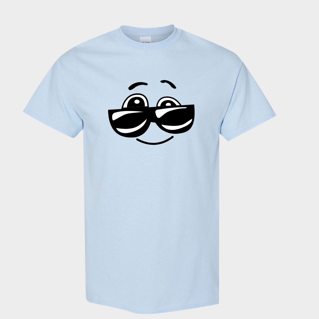 Fun Happy Face Sunglasses Graphic Tee for Kids